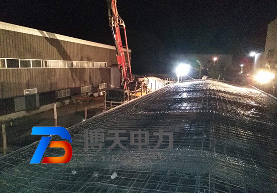箱式變電站澆筑水泥