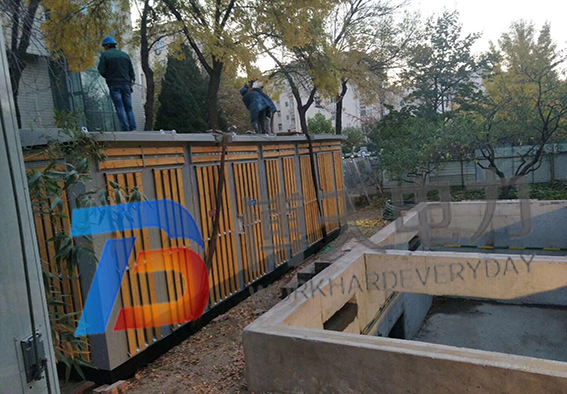 準(zhǔn)備箱式變壓器吊裝